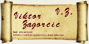 Viktor Zagorčić vizit kartica